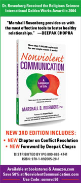 Ad for book Nonviolent Communication