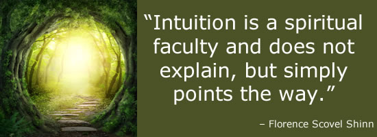 Intuition is a spiritual faculty and does not explain.
