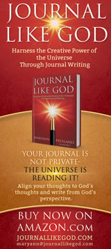 Journal Like God book ad.