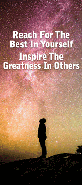 Reach for the best in yoursself and inspire the greatness in others ad.