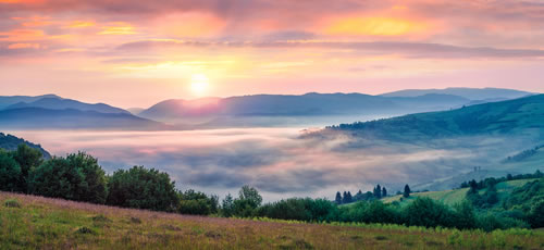 Sunrise and Landscape