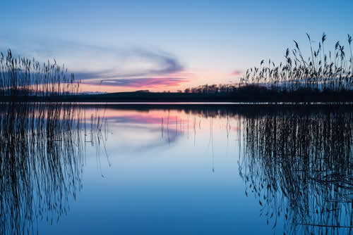 Lake at sunrise