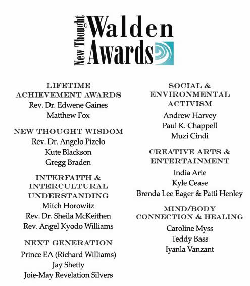 List of Walden Awards Recipients