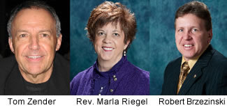 Tom Zender and CSL Rev. Marla Riegel and Robert Brzezinski, CSL Practitioner