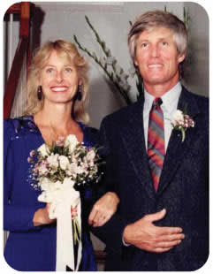 Barbara Doern Drew and Dr. Walter Drew wedding day.
